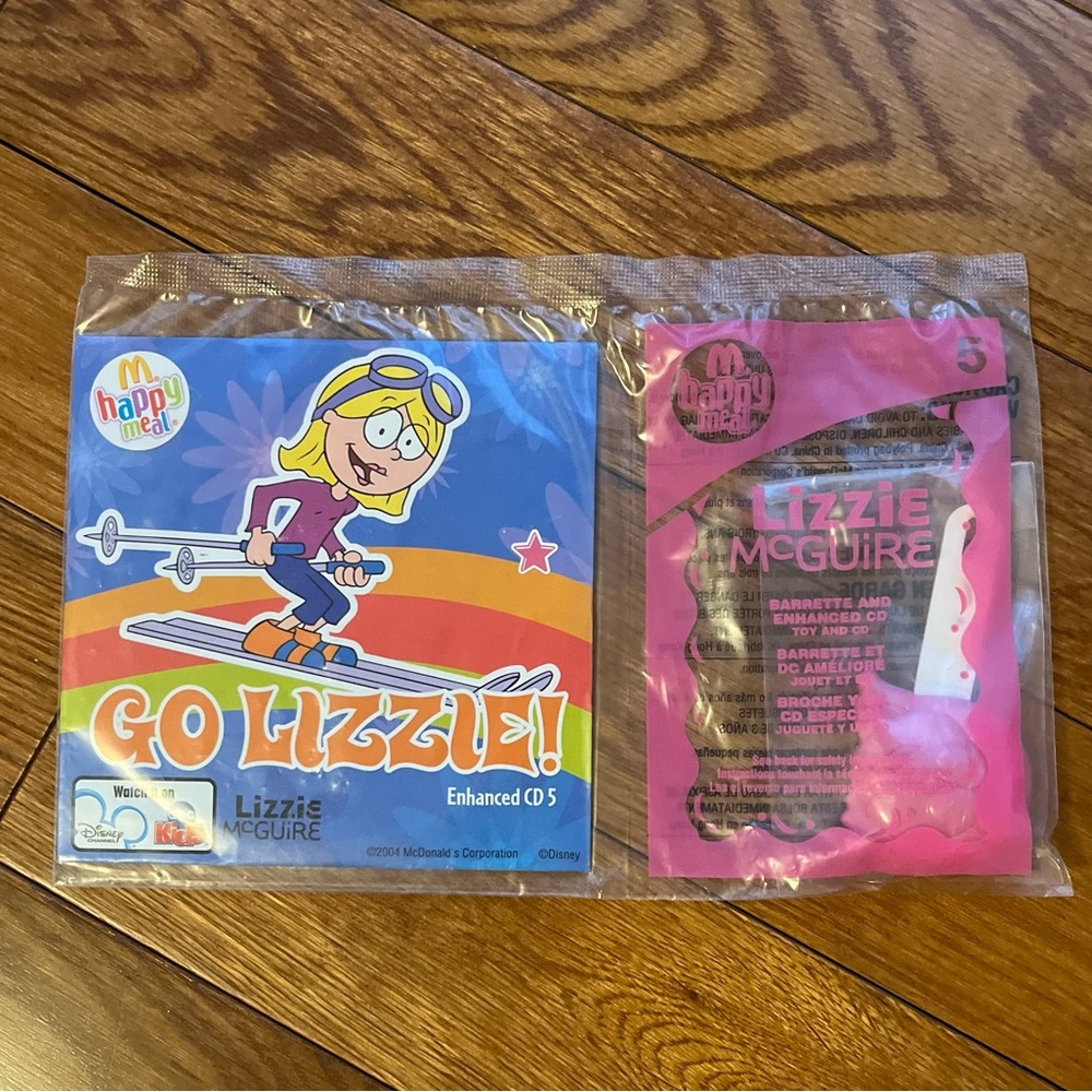 Toy | Sealed Lizzie McGuire McDonald’s Happy Meal toy - a barrette & CD 2004